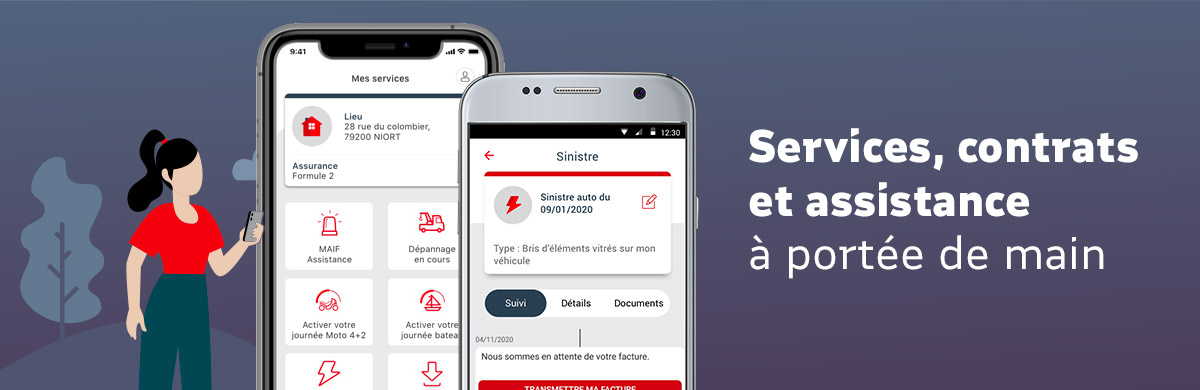 bannière application mobile MAIF