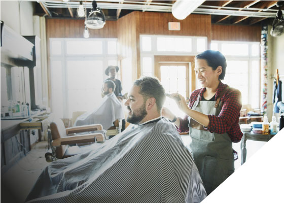 un salon de coiffure